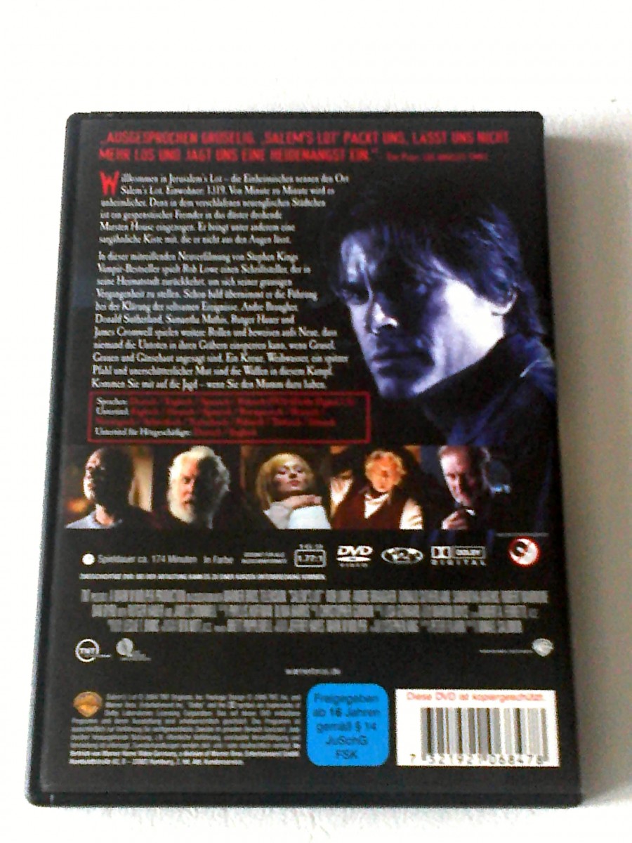 SALMEM`S LOT,BRENNEN MUSS SALEM(REMAKE 2004,STEPHEN KING,ROB LOWE,DONALD SUTHERLAND,RUTGER HAUER