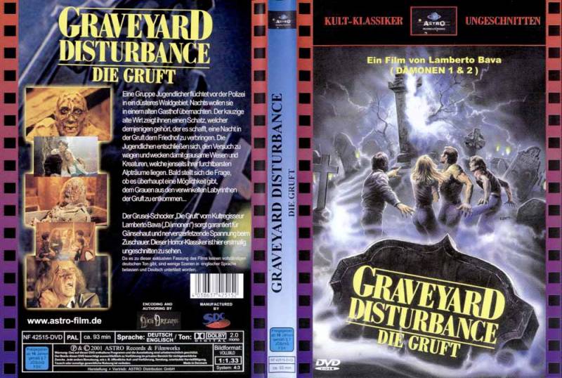 Graveyard Disturbance Die Gruft Dvd Lamberto Bava Astro Filmundo De