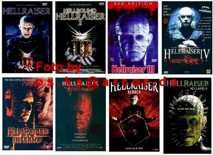Hellraiser Saga 1 8 Alle Teile Deutsch 8dvds Filmundo De