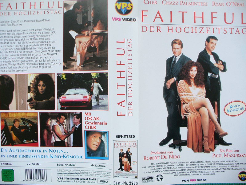 Faithful - Der Hochzeitstag ... Cher, Ryan O´Neal ... VHS 