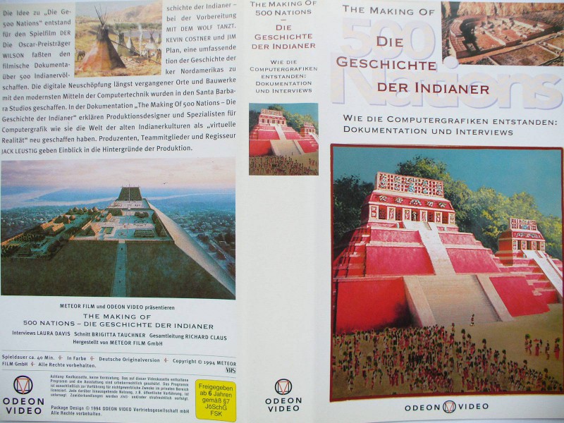 500 Nations ... The Making of Die Geschichte der Indianer ... VHS 