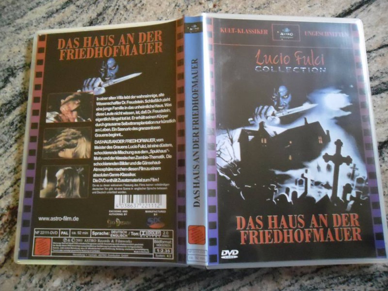 Dvd Das Haus An Der Friedhofsmauer Fulci Uncut Astro