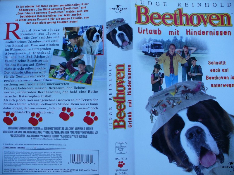 Beethoven - Urlaub mit Hindernissen ... Judge Reinhold ... VHS kaufen | Filmundo.de