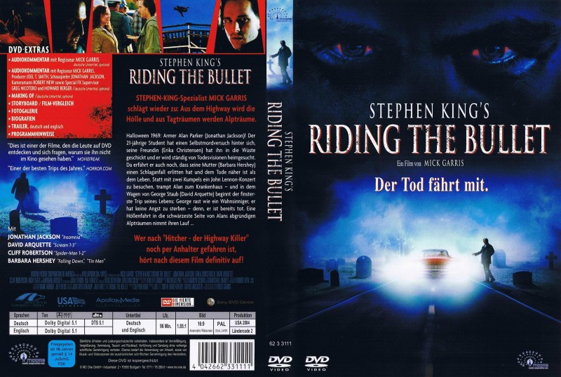 Riding The Bullet / DVD / Uncut / Stephen King 