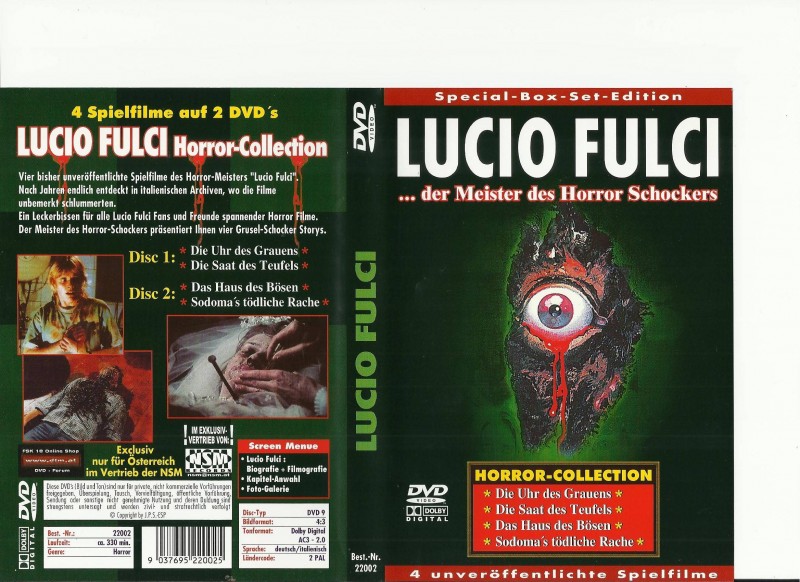 Lucio Fulci Horror Collection 4 Uncut Filme Nsm Austria Kaufen Filmundo