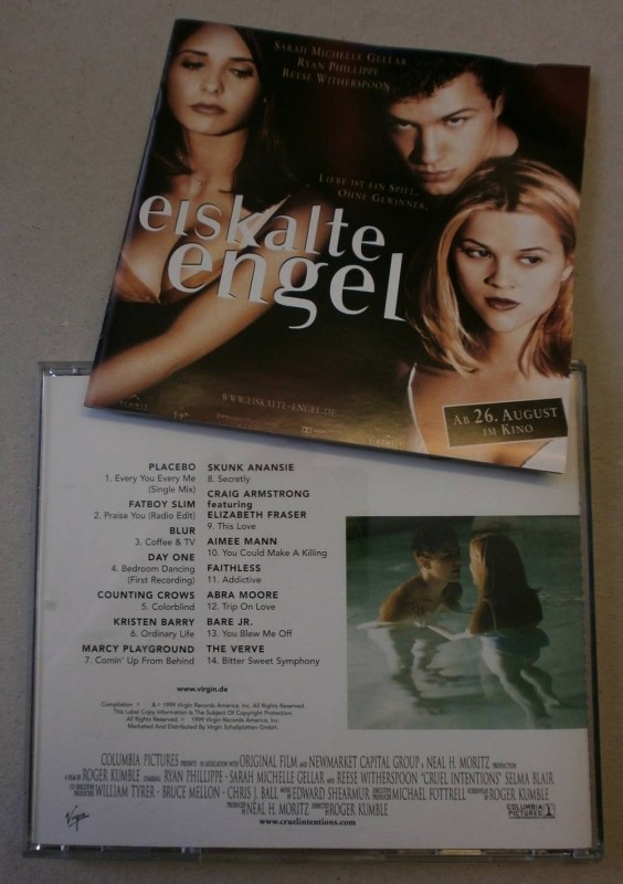 Eiskalte Engel - Original Soundtrack CD aus 1999 