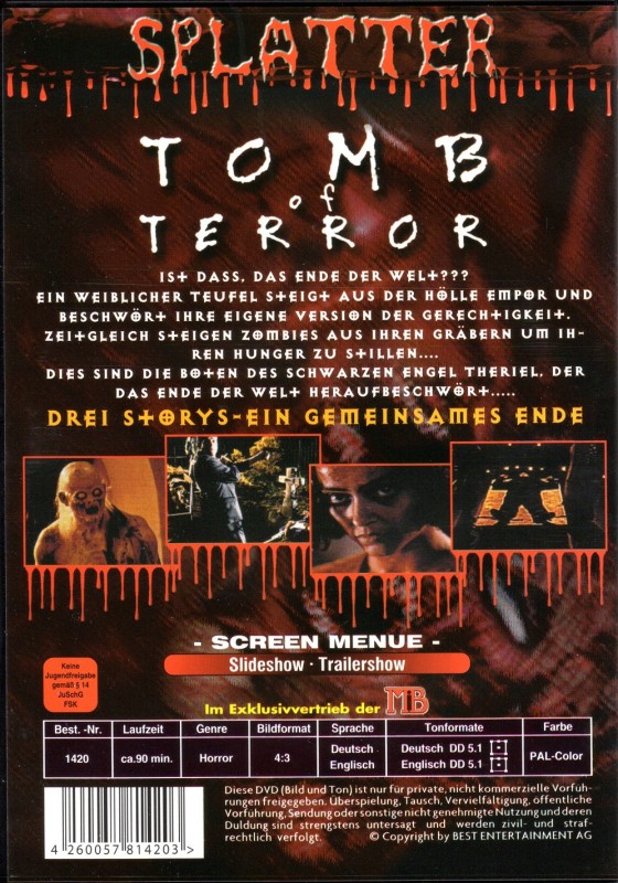 Tomb of Terror , 100% uncut , Neuware 