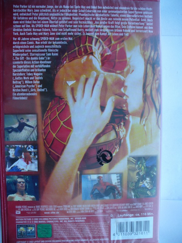 Spider - Man ... Tobey Maguire, Willem Dafoe ...  VHS 