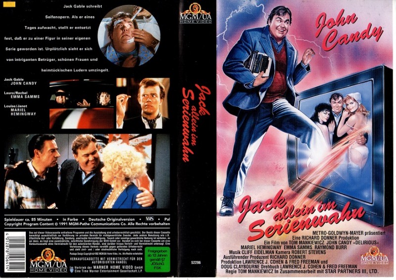 JACK ALLEIN IM SERIENWAHN John Candy MGM VIDEO gr.Cover VHS