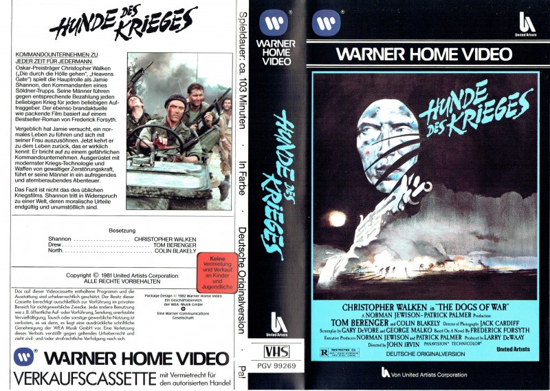 (VHS) Die Hunde des Krieges Christopher Walken uncut kaufen Filmundo