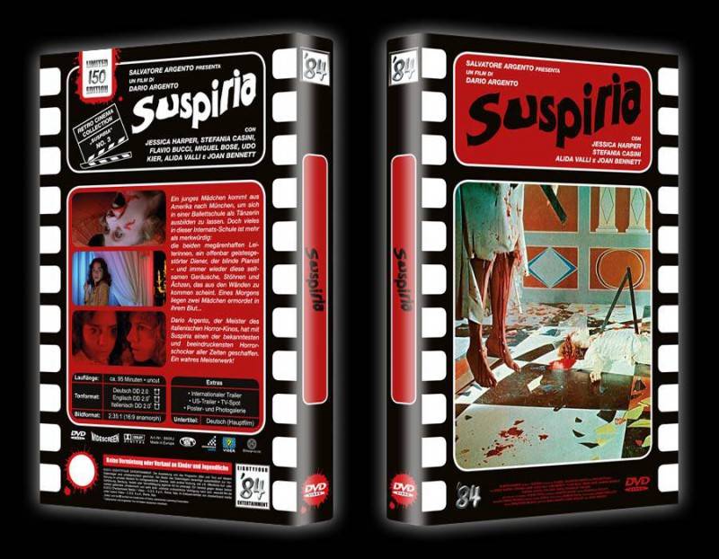 Suspiria DVD Gr.84 Hartbox Cover I Uncut Selten RAR OOP 