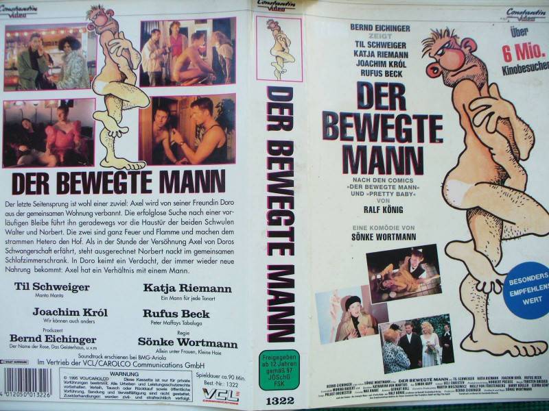 Der bewegte Mann ... Til Schweiger, Katja Riemann ..  VHS 