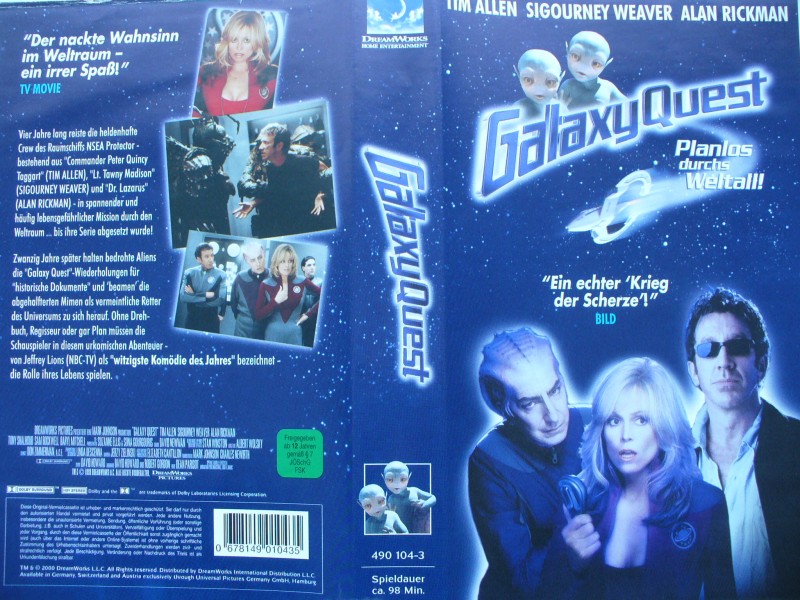Galaxy Quest ... Tim Allen, Sigourney Weaver ...  VHS 
