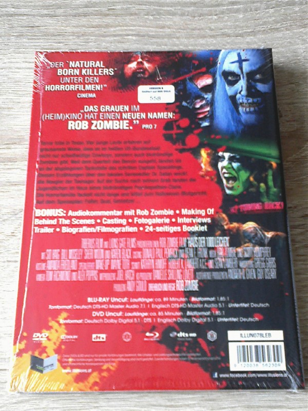 HAUS DER 1000 LEICHEN (ROB ZOMBIE) LIM.MEDIABOOK B UNCUT