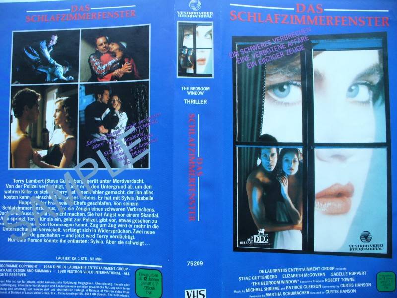 Das Schlafzimmerfenster Steve Guttenberg Vhs Kaufen Filmundo