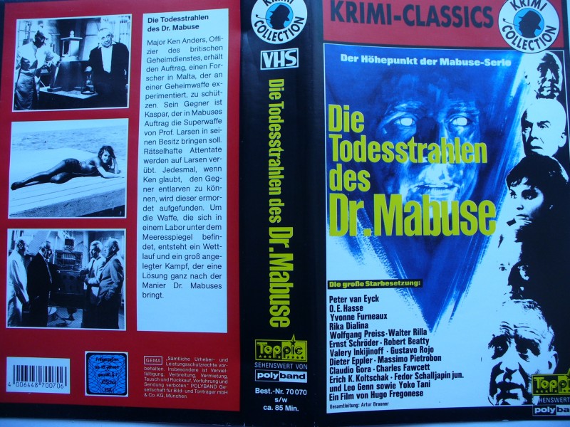 Die Todesstrahlen des Dr. Mabuse Peter van Eyck VHS kaufen Filmundo.de