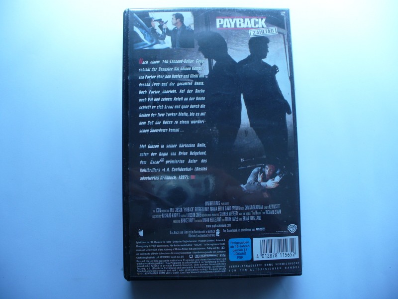 Payback - Zahltag ... Mel Gibson ... VHS ... OVP 