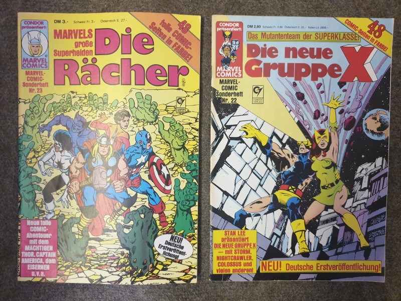 Marvel Sonderheft 22 23 Die Racher Die Neue Gruppe X Filmundo De