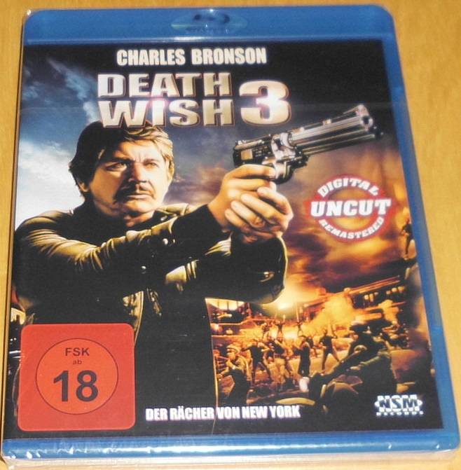 Death Wish 3 - Der Rächer von New York Blu-ray Neu & OVP 