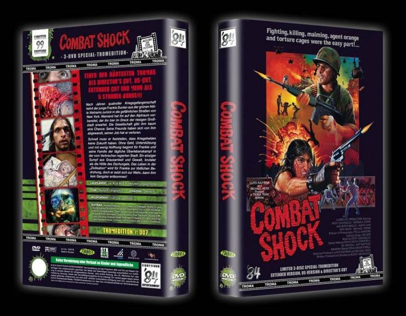Combat Shock - 3-Disc gr. Hartbox B  lim. 99 - 84 - NEU/OVP 