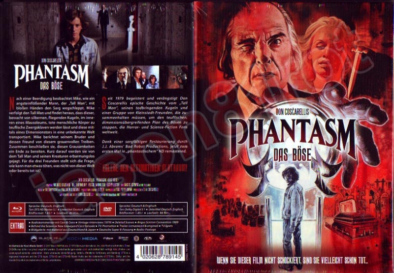Phantasm - Das Böse / 3 Disc Lim.Mediabook Cover C/ NEU OVP 