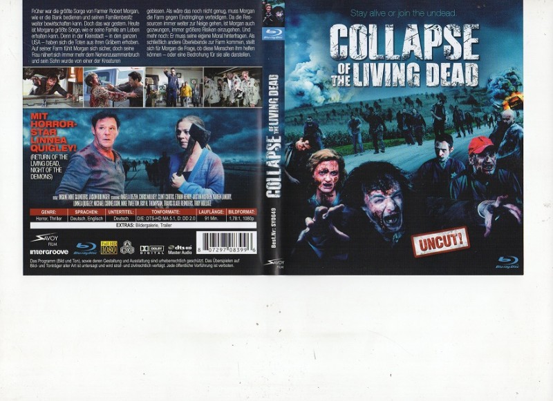 COLLAPSE OF THE LIVING DEAD -UNCUT ! - Blu-ray 