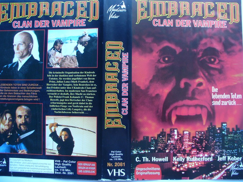 Embraced - Clan der Vampire ...  VHS  ...  FSK 18 