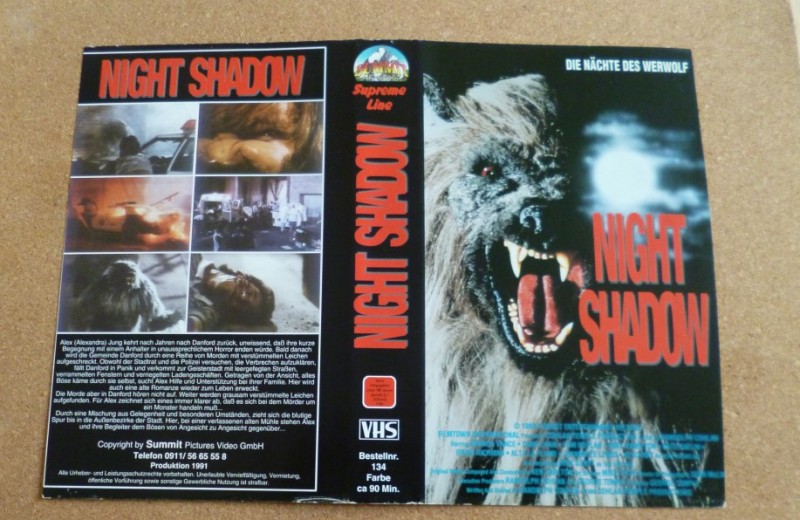 Night Shadow in USA -UNCUT-VHS 