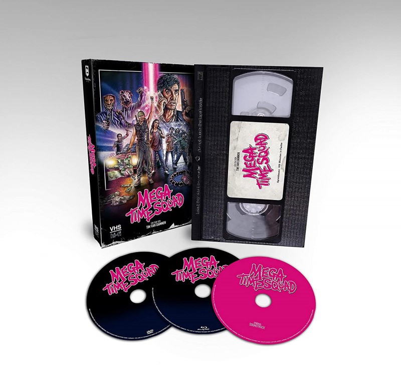 Mega Time Squad Blu-ray+DVD+Soundtrack Retro Edition VHS Look 3 Disc Limited NEU 