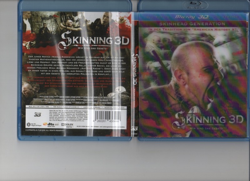 SKINNING , WIR SIND DAS GESETZ - HOLOCOVER - 3D Blu-ray 