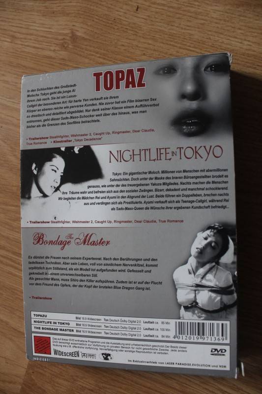 Tokyo Decadence Ed. 3 DVDs (Topaz/Bondage Master/Nightlife) 