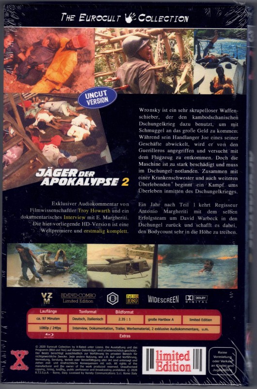 Jäger der Apokalypse 2 - gr Hartbox A  Uncut Blu-ray 