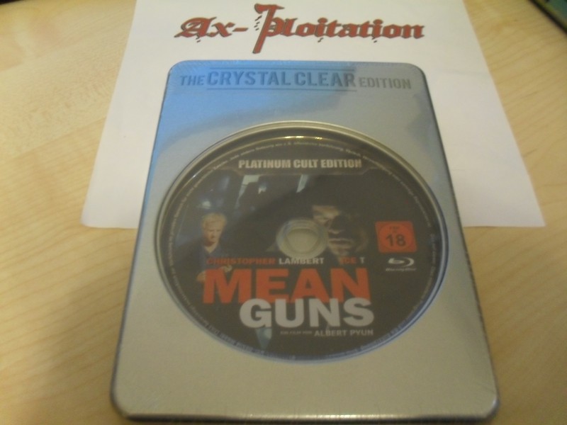 Ax-ploitation exklusiv: Mean Guns Christopher Lambert Ice T / The Crystal Clear Edition - Limitiert 6/18 UNCUT Blu Ray 
