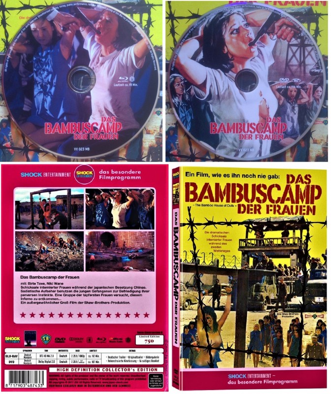 Bambuscamp der Frauen, Das Shock Entertainment uncut BR & DVD MEDIABOOK makellos OVP 