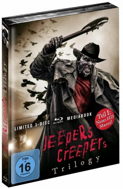 Jeepers Creepers Trilogy - 3Blu-ray Mediabook OVP 