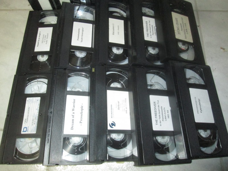 VHS - 20 Pressekassetten - Ansichtskassetten 