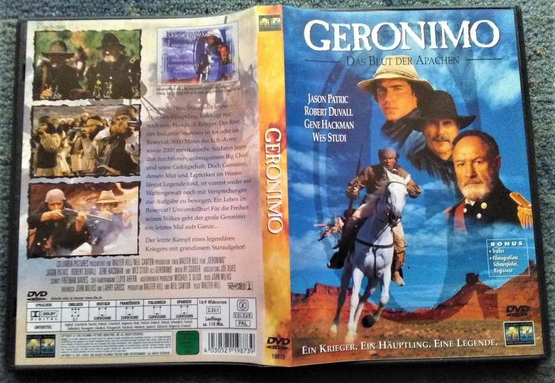 DVD Geronimo - Gene Hackman, Wes Studi, Jason Patric 