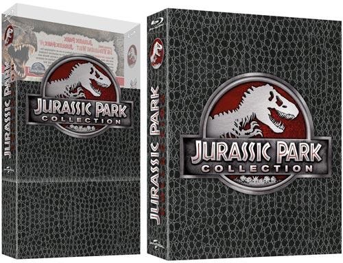 Jurassic Park DINO-SKIN 3 BLU-RAY - Edition Teile 1-3 Transparent-Schuber 