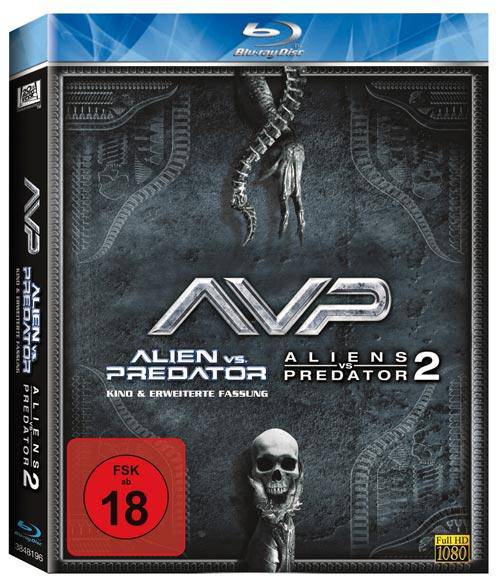 Alien vs. Predator &  Aliens vs. Predator 2 Blu-ray Neu OVP 